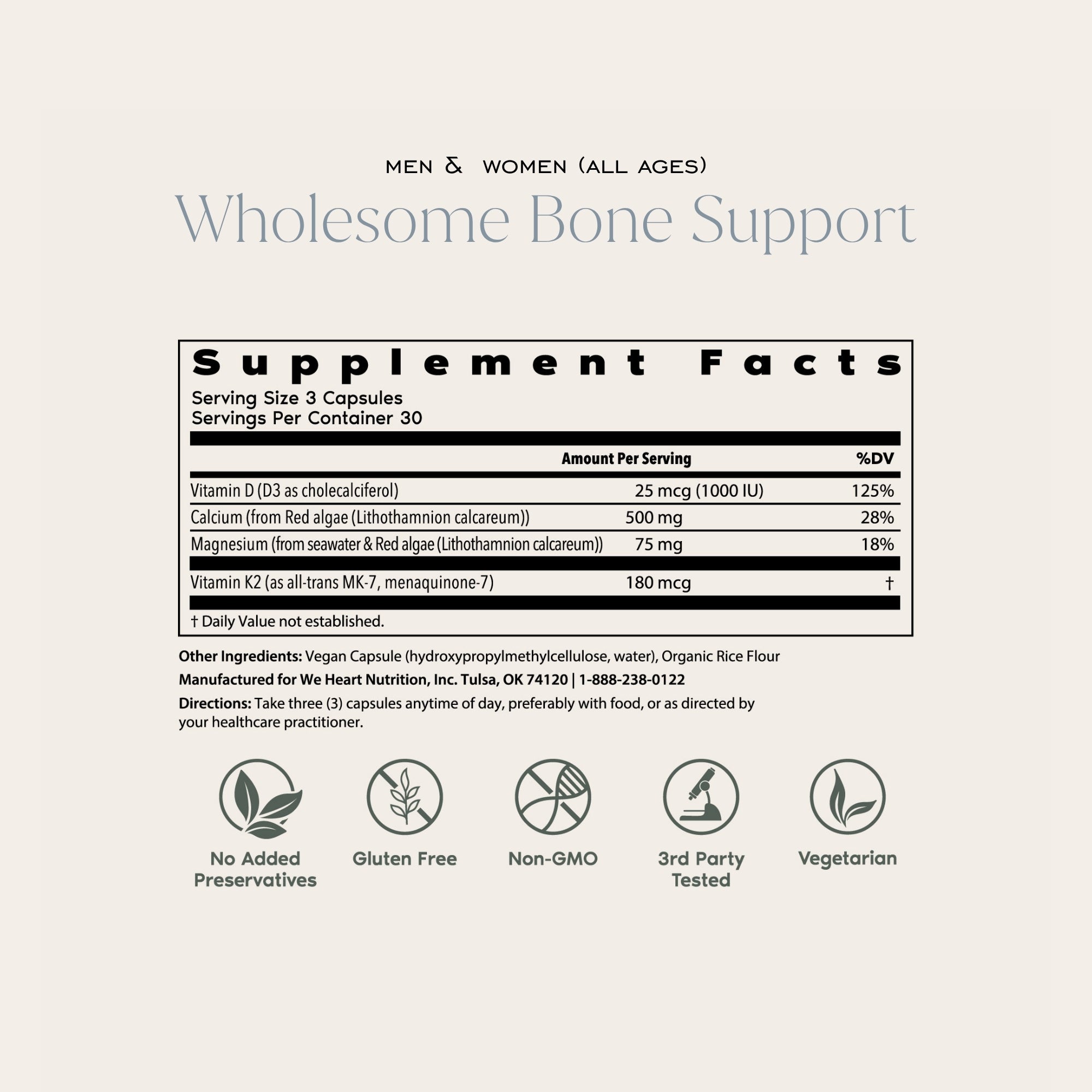 Wholesome Bone Support