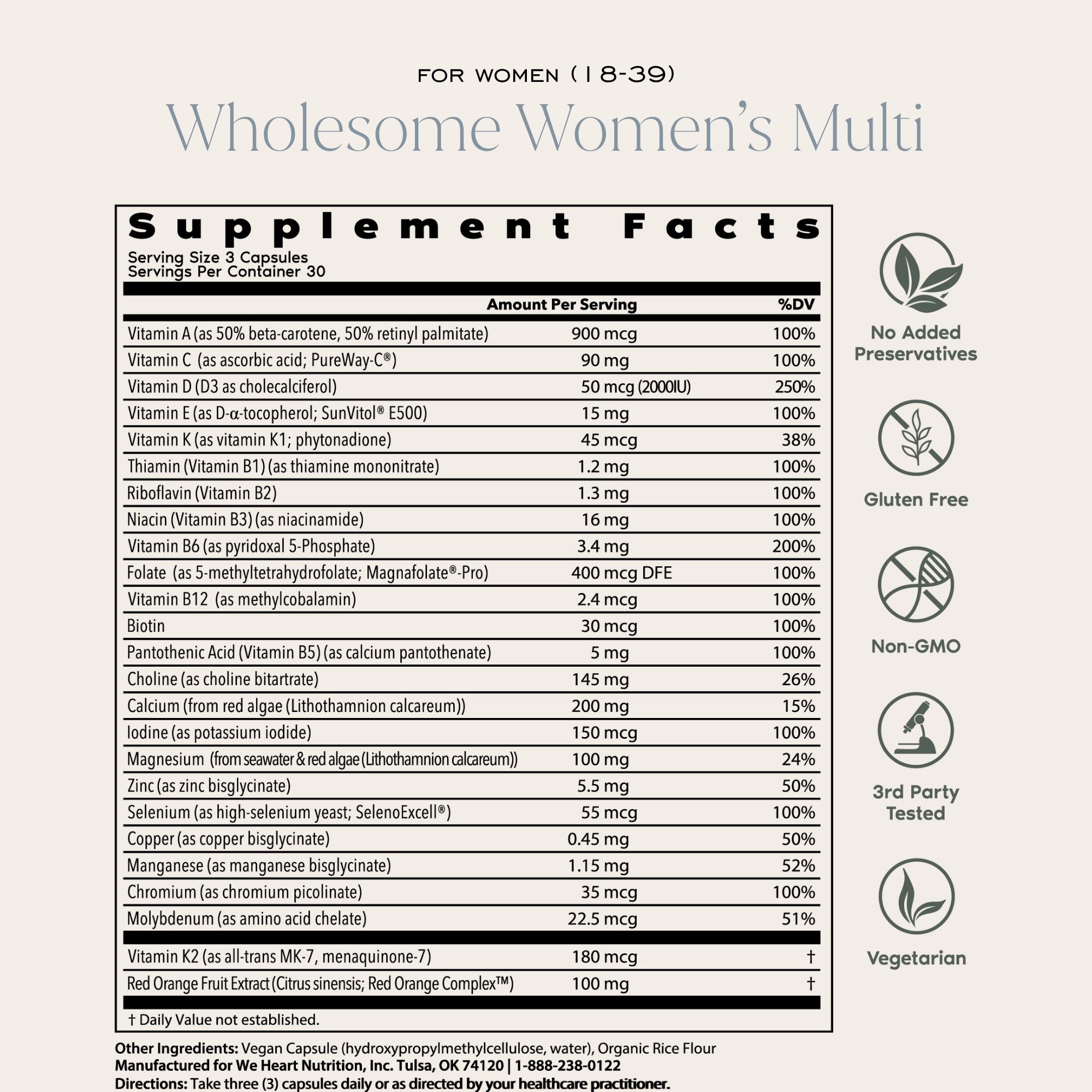 Wholesome Women's Multi