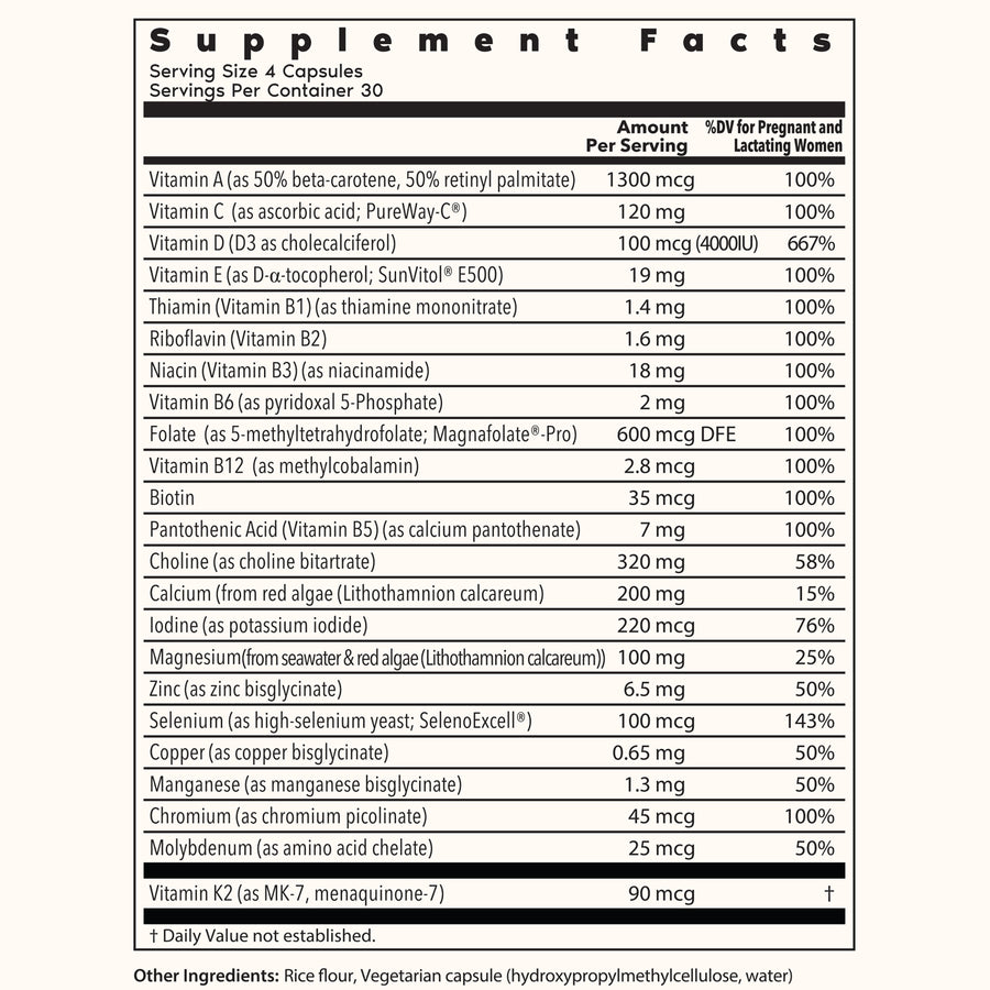Wholesome Prenatal Multivitamin